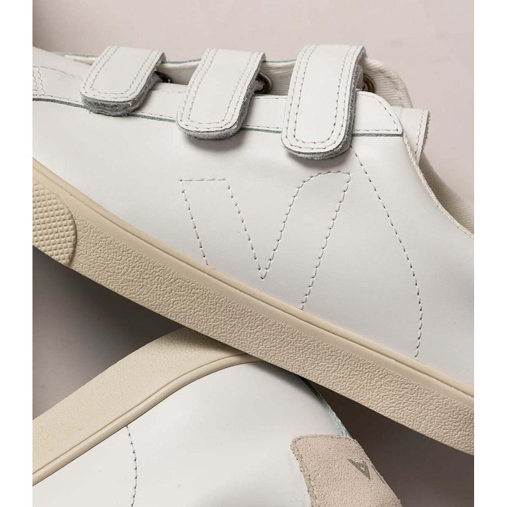 Veja 3-LOCK LEATHER Tenisky Damske Biele | SK 613BEX